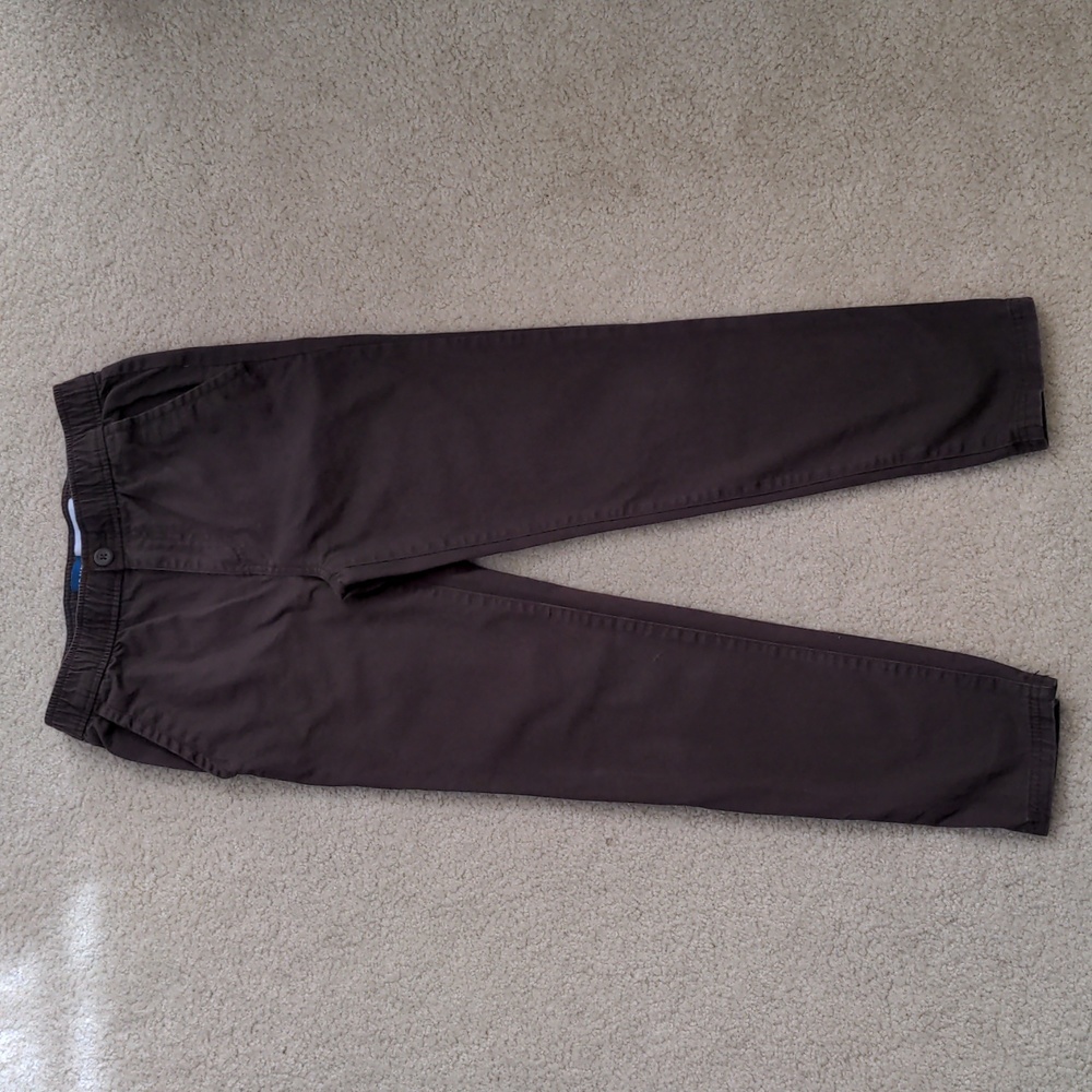 Boys Dark Brown Tapered Pants (Size L 10-12)